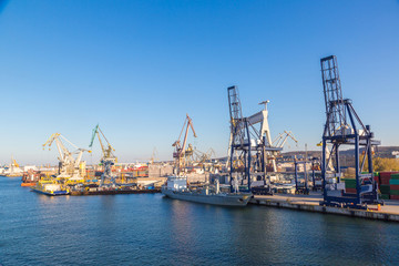 Fototapeta premium Deepwater container terminal in Gdansk