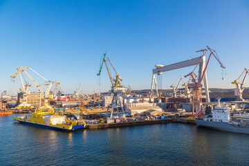 Obraz premium Deepwater container terminal in Gdansk