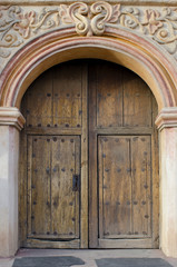 Fototapeta na wymiar Doors at San Xavier del Bac Mission