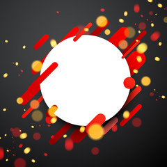 Naklejka premium Colorful round background on gray.