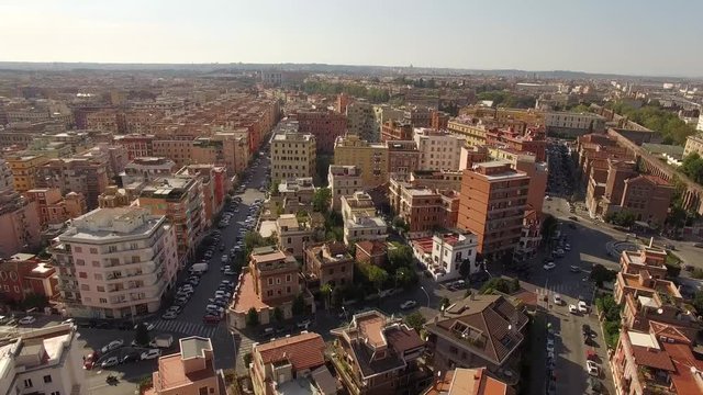 Rome, Italy- Aerial shot of Rome
