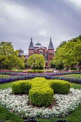 Symmetrical English garden in washington, dc