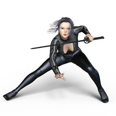 Obraz premium 女性剣士