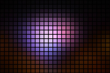 Purple brown black abstract rounded mosaic background over black