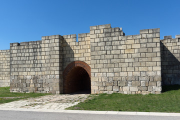 Ruins of The capital city of the First  Bulgarian Empire medieval stronghold Pliska, Shumen Region, Bulgaria