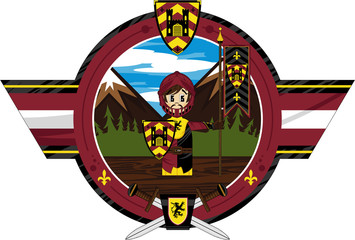 Cartoon Medieval Knight