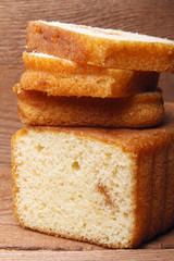 Homemade fruitcake with fruit filling