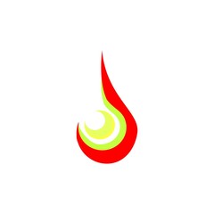 red fire logo vector