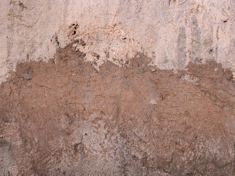 Plastered Wall in The Beach