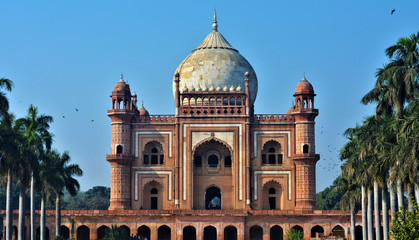 Fototapeta na wymiar Safdarjung's Tomb, a sandstone and marble mausoleum built in 1754, in New Delhi, India.