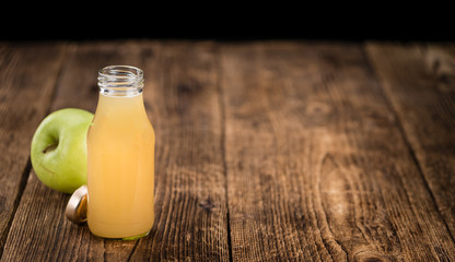 Portion of Juice (apple) (selective focus)