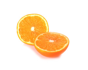 Orange fruit isolated on white background