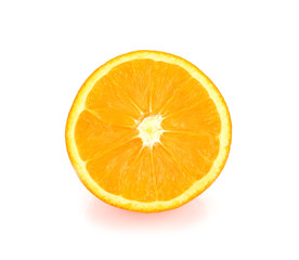 Orange fruit isolated on white background