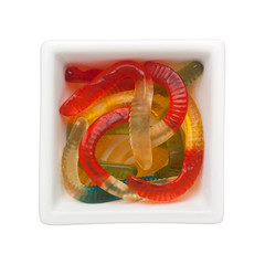Worm gummy candy