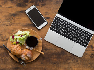bread breakfast on table