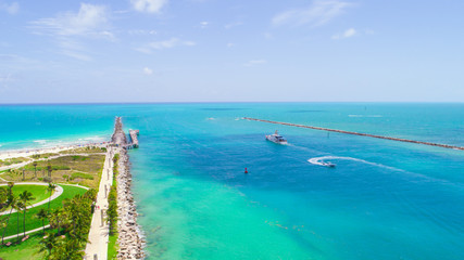 Fototapeta premium Aerial view of South Beach. Miami Beach. Florida. USA. 
