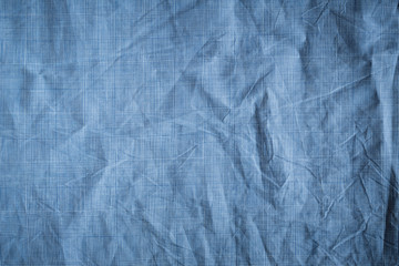 Abstract blue fabric canvas texture for background