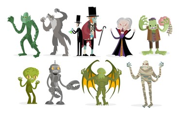 evil horror classic monsters © matiasdelcarmine