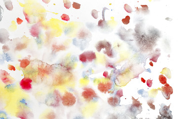 Obraz na płótnie Canvas Multicolored abstraction in watercolor