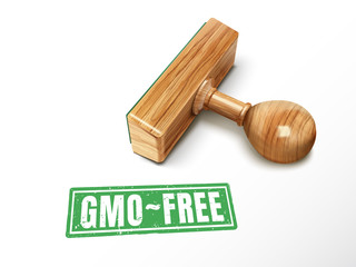 gmo-free text and stamp