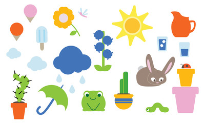 Summer Sticker Printable Clip Art 