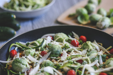 Brussels Sprouts Vegetable Stir Fry