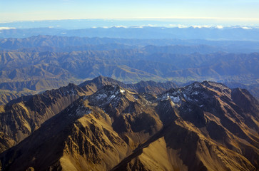 Seaward Kaikoura Mountains on An Autumn Morning Aerial