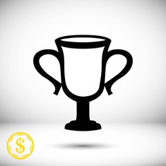 champions cup icon stock vector illustration flat design