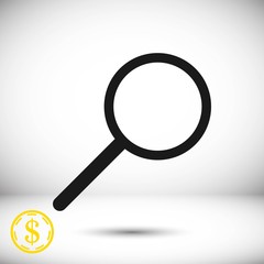 search icon stock vector illustration flat design