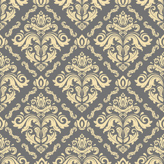 Seamless classic golden pattern. Traditional orient ornament. Classic vintage background