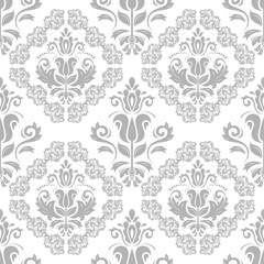 Obraz premium Seamless classic light pattern. Traditional orient ornament. Classic vintage background