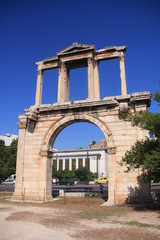 Fototapeta na wymiar L'Arc de triomphe d'Hadrien