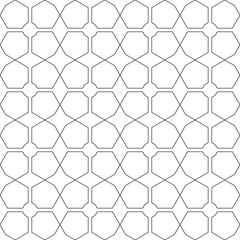 Geometric seamless pattern. Abstract vector texture. Black andwhite background.