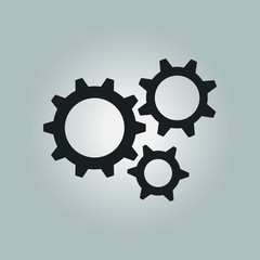 Gear icon.The development and management of business processes.