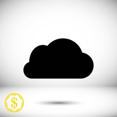 cloud icon stock vector illustration flat design