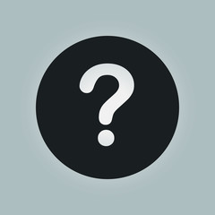 Question mark sign icon. Help symbol. FAQ sign. Flat design style. 