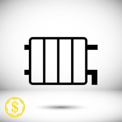 screwdriver icon stock vector illustration flat design