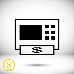 ATM icon stock vector illustration flat design