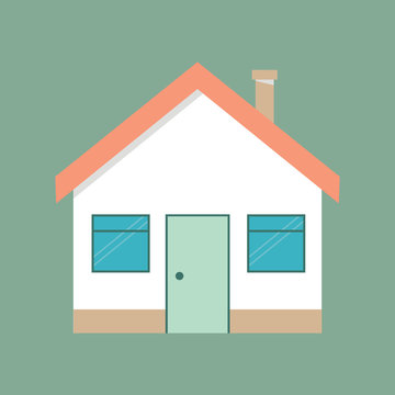 House flat icon. flat style vector