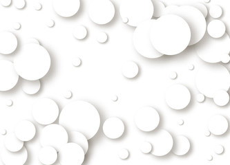 Paper rectangle banner element vector. White background shape shadow design. Graphic abstract circle illustration. Style, geometric, 3d, art modern, bubble decoration, wallpaper business, banner grey