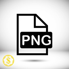 PNG icon stock vector illustration flat design
