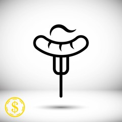 fork and knife icon stock vector illustration flat design