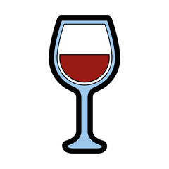 Wine cup isolated icon vector illustration graphic design