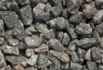 Gray gravel pile texture.