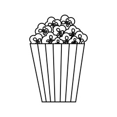 Pop corn snack icon vector illustration graphic design