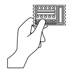 Entrance ticket paper icon vector illustration graphic design