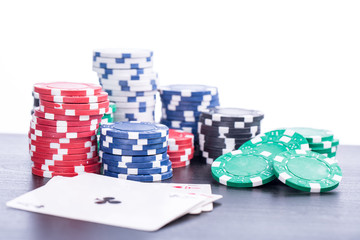 Poker chips for casino game