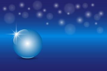 Blue 3D globe sphere on an abstract technology blue background