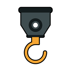 crane hook icon image vector illustration design 