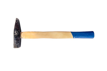 Old hammer handle equipment for construction and repair tool for work